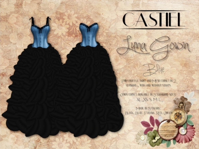 CASTIEL Luna Gown Blue 