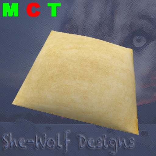 Second Life Marketplace - KittyCatS! Comfy Cat Cushion - Parchment