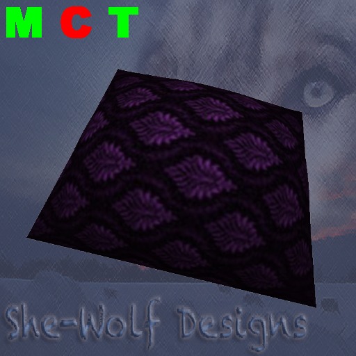 KittyCatS! Comfy Cat Cushion - Gothic Violet