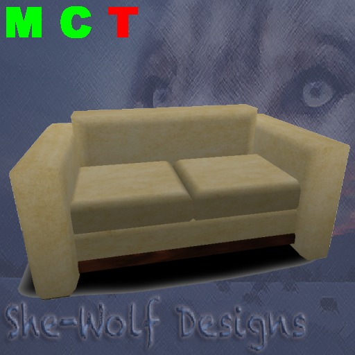 She-Wolf Designs Furniture - Settee Parchment