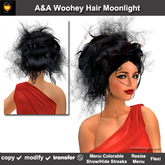 A&A Woohey Hair Moonlight (Special Color). Womens wild updo with flexi curls. Promo Price!