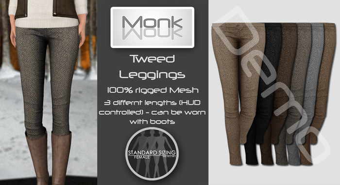 Monk - Tweed Leggings DEMO