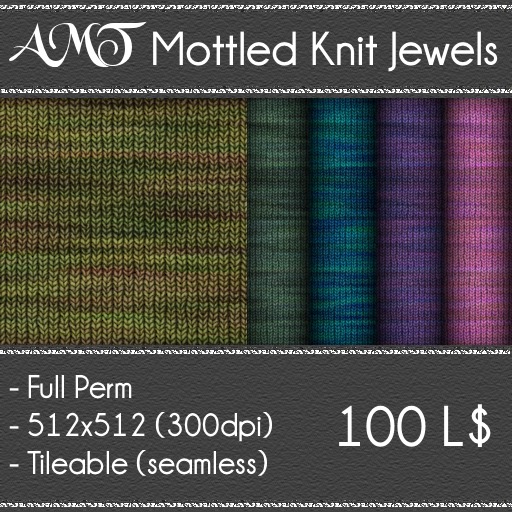 AMT Mottled Knit Jewels 