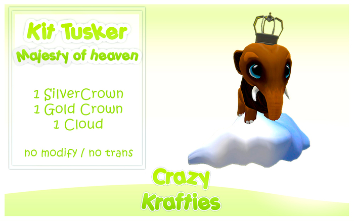 Second Life Marketplace - {Crazy Krafties}Tusker Kit Majesty of Heaven