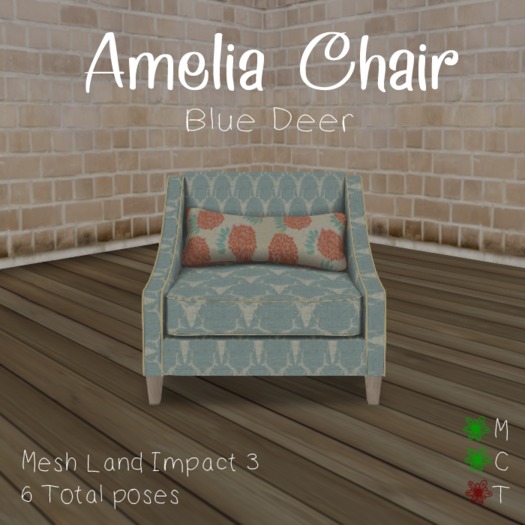 ~Doolally~ Amelia Chair Orange Plaid