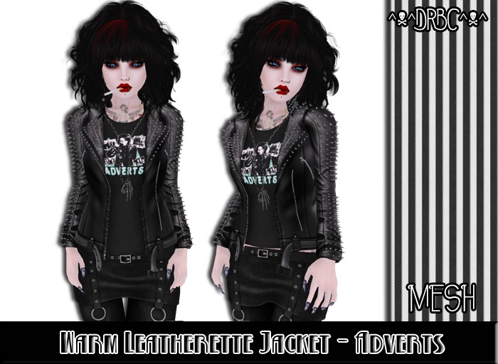 ^v^DRBC^v^ Rockabilly Rebel Leather Jacket