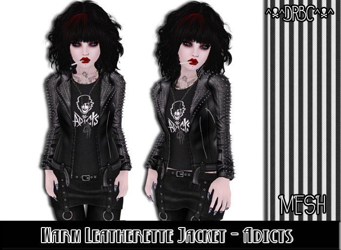 ^v^DRBC^v^ Rockabilly Rebel Leather Jacket