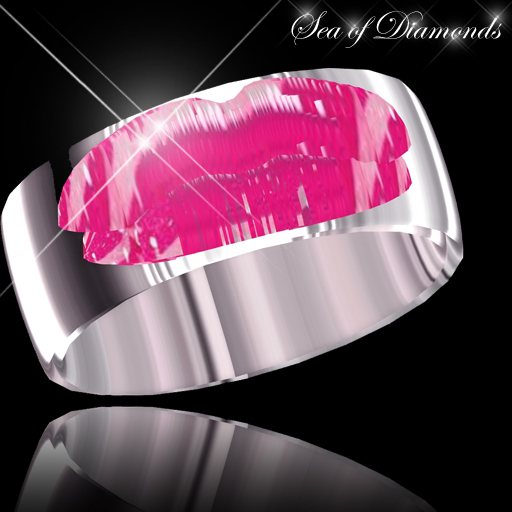 Ring - Kissable Lips Ring Bague (box)