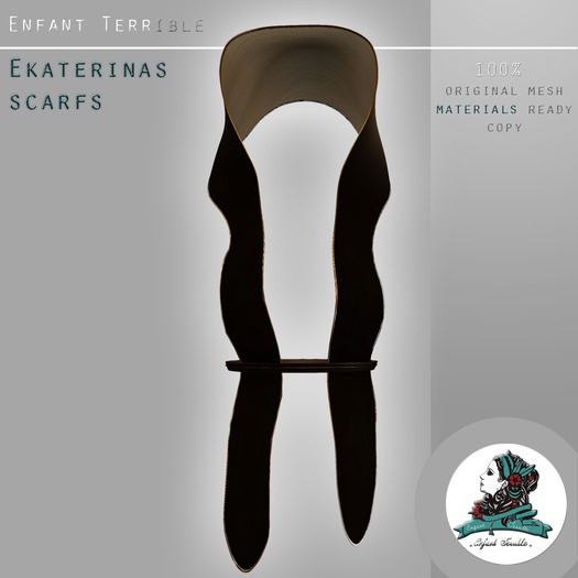 .Enfant Terrible. Ekaterinas scarfs faded browns 