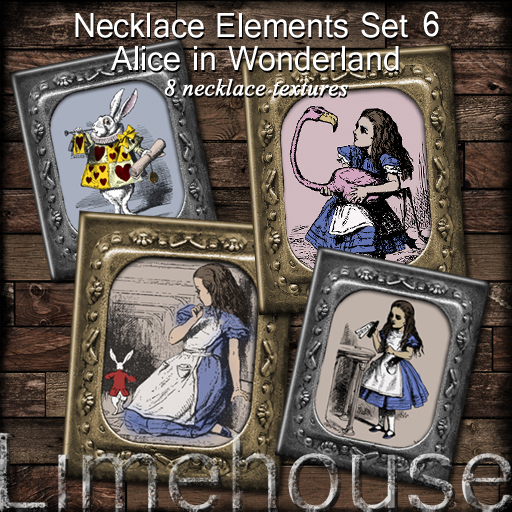 Necklace element textures - set 5b - Alice