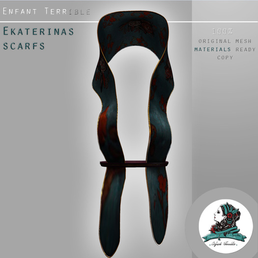 .Enfant Terrible. Ekaterinas scarfs turquoise 