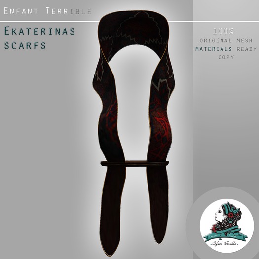 .Enfant Terrible. Ekaterinas scarfs red 