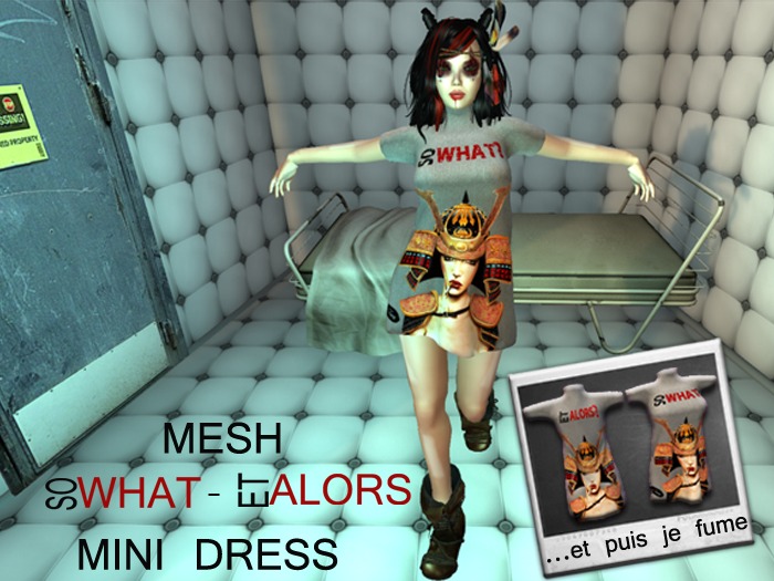%ChimHair% Mesh_Mini Dress SoWhat Samurai Japan