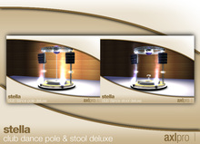 AXL pro box - Stella Club Dance Pole & Stool Deluxe