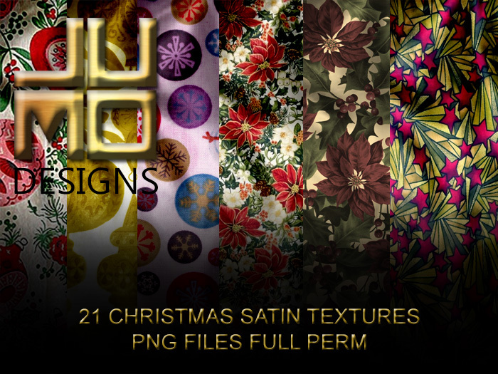 .:JUMO:. Christmas Satin Textures