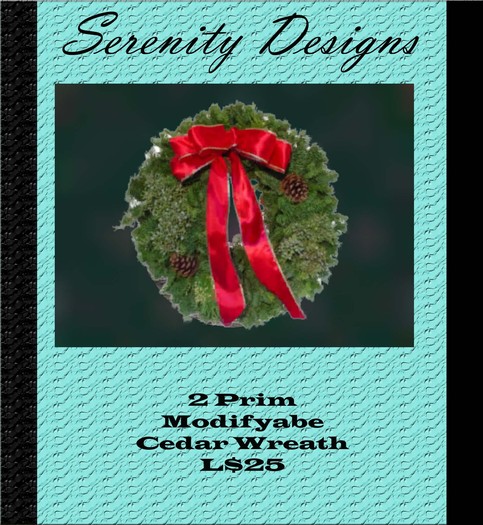 christmas Wreath 2 prim
