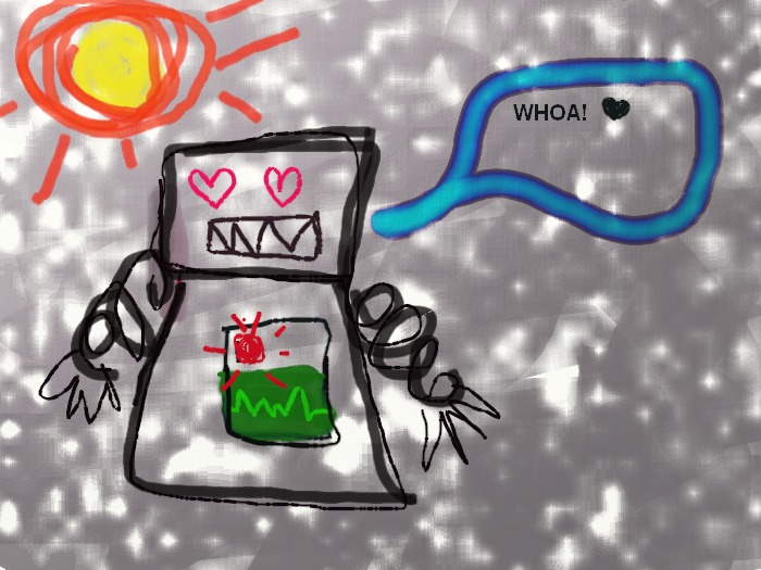 Robo heart gesture