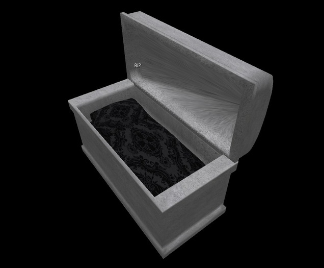 Tiny Cement Coffin/Burial Vault