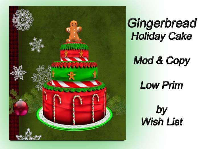 [Wish List] Christmas Cake-Gingerbread Man