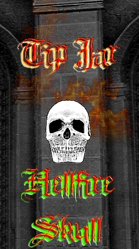 Hellfire Skull Tip Jar - Copiable
