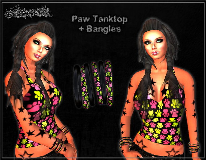 ::DarKCatZ:: Paw Tanktop + Bangles