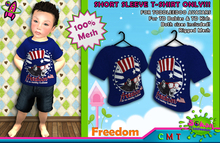 [SKTD] Toddleedoo Freedom Short Sleeve Mesh Shirt- 4th of July