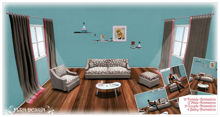 FLRN DESIGN - Daisy Flowers Living Room Set [BOXED]