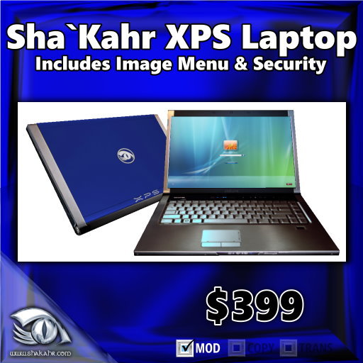 Sha`Kahr XPS Laptop - Blue