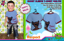 [SKTD] Toddleedoo Respect Teddy Short Sleeve Mesh Shirt