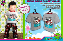 [SKTD] Toddleedoo To The Rescue Short Sleeve Mesh Shirt