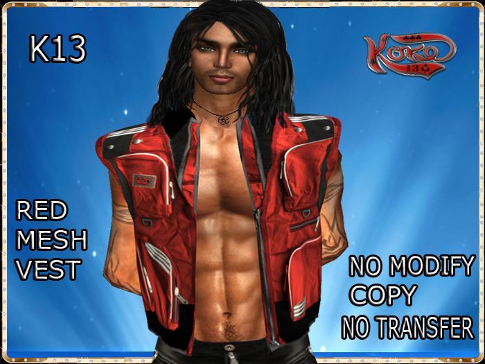 K13 - RED MESH VEST