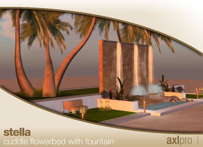 AXL pro box - Stella Cuddle Flowerbed with Fountain