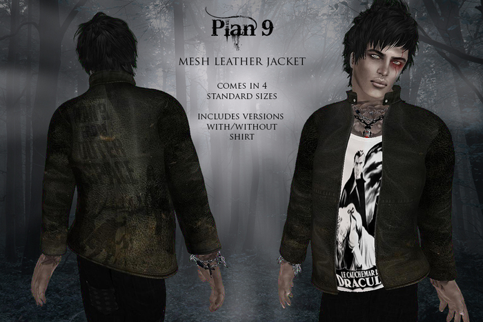 {REVERIE} Mesh Leather Jacket - Plan 9