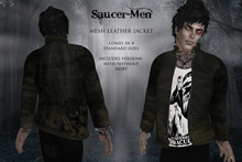 {REVERIE} Mesh Leather Jacket - Saucer Men