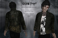 {REVERIE} Mesh Leather Jacket - Living Dead
