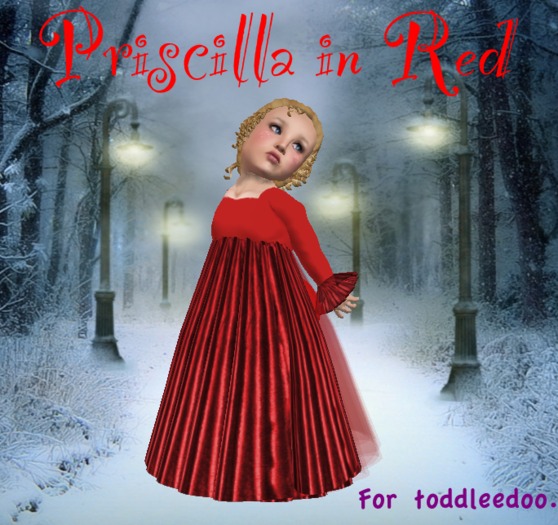*Royal Ragamuffins* Priscilla in Red for TD