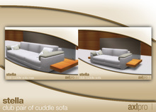 AXL pro box - Stella Club Pair of Cuddle Sofa
