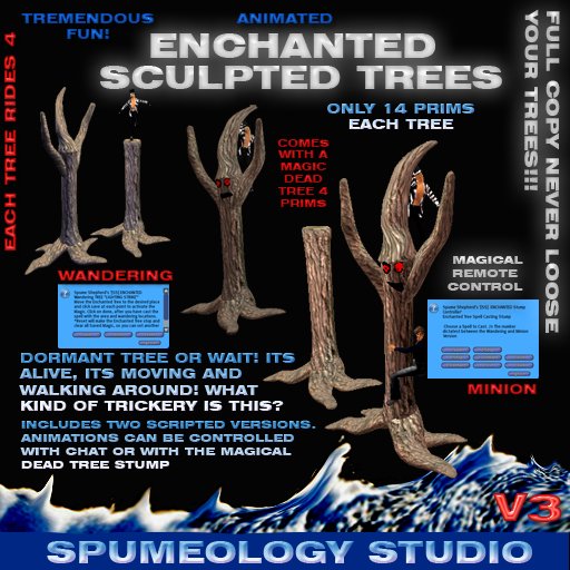 ENCHANTED Magical TREES -Sculpted/ Scripted