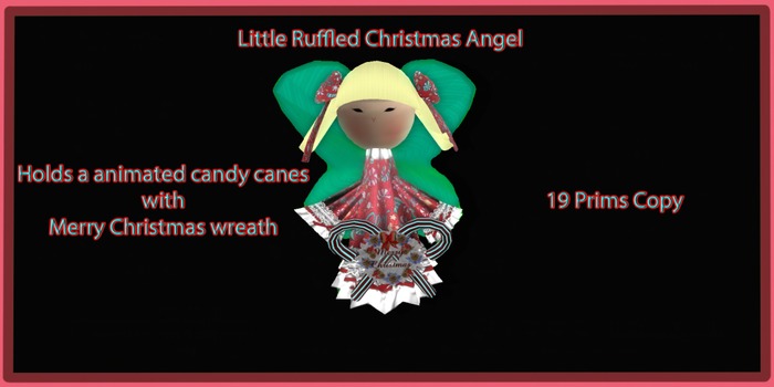 Little Ruffled Christmas Angel