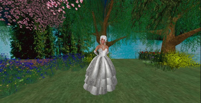 Vestido princesa plata