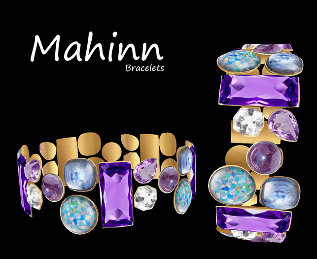 Mahinn  Bracelets Purple