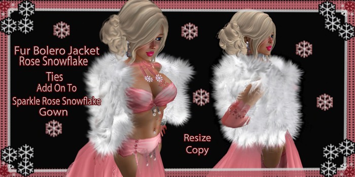 Fur Bolero jacket (Rose )