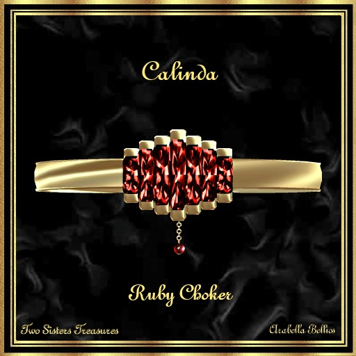 TST - CALINDA RUBY CHOKER YG.