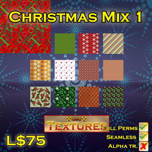 USC Textures - Christmas Mix 1 