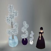 Twinkling Hanukkah Sculpted Spiral Topiary with Multi Pot M box