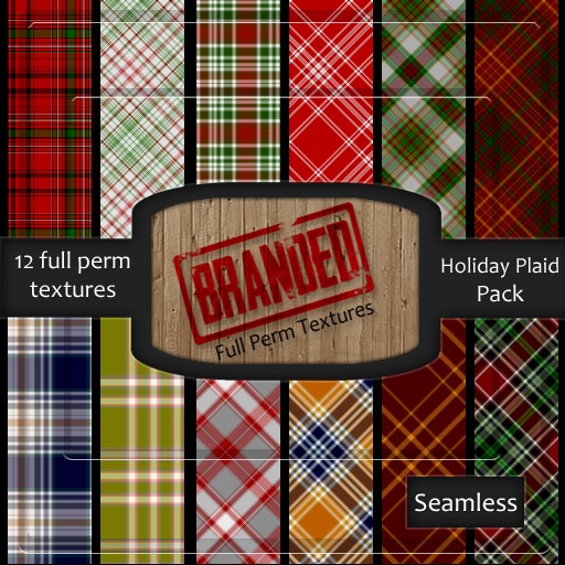 [Branded Textures] Holiday Plaid Pack - HIGH QUALITY-FULL PERM