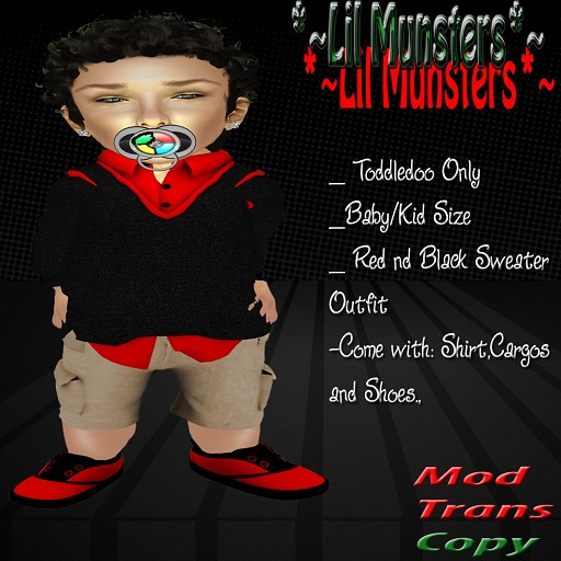 *~L.M.*~Red and Black Sweater Outfit