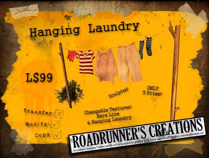 .:R's:. Hanging Laundry