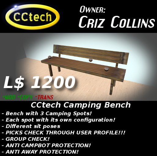 CCtech Camping Bench