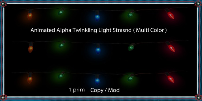 Animated alpha multi light strand
